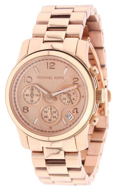 rose gold and silver watch michael kors|rose gold mk watch women's.